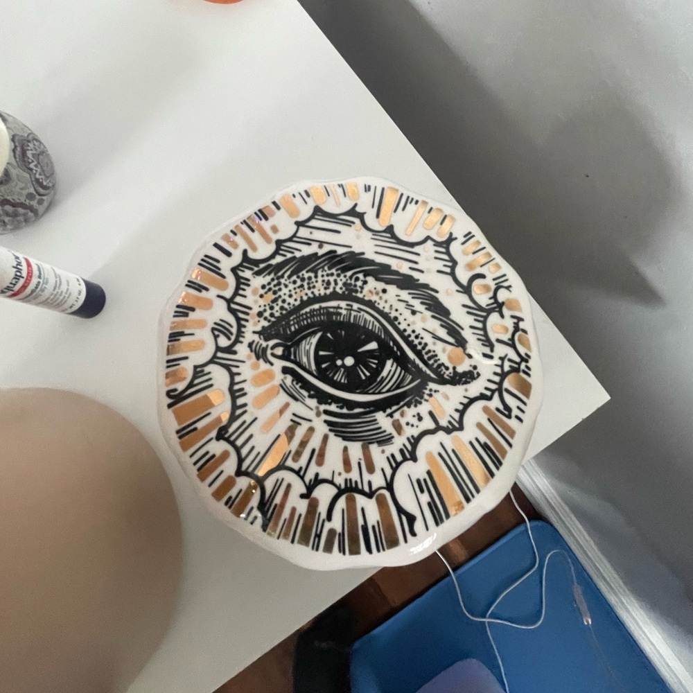 Evil eye decor dish